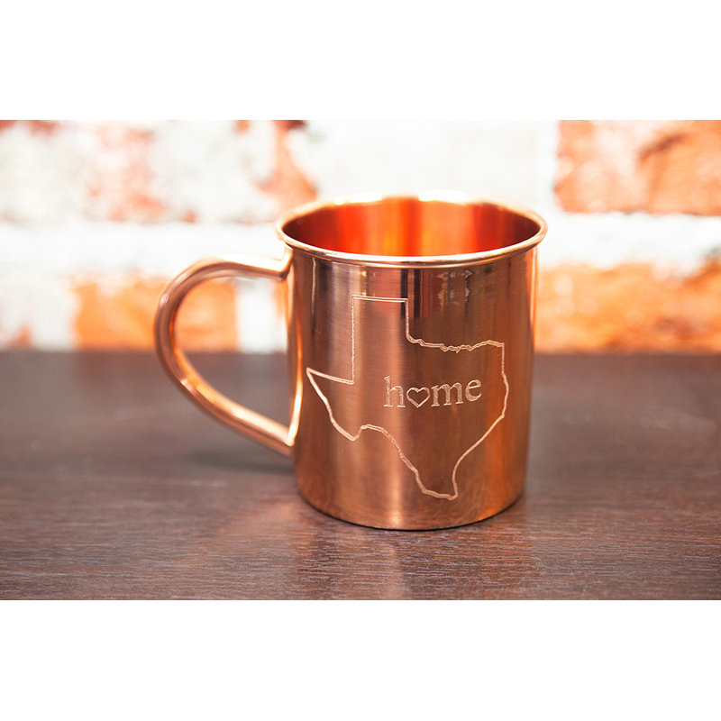 Alchemade 100 Pure Hammered Copper Mug Texas Home Copper Mugs Set